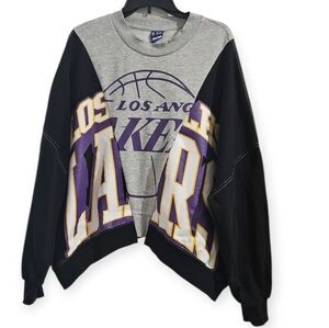Los Angeles Lakers Women's Sweater - Gray and Black